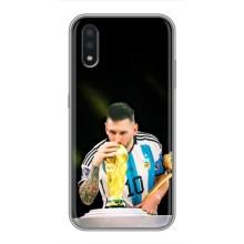 Чохли для Samsung Galaxy A01 Core (Leo чемпіон) (AlphaPrint) (Кубок Мессі)