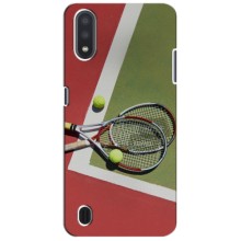 Чехлы с принтом Спортивная тематика для Samsung Galaxy A01 Core – Ракетки теннис