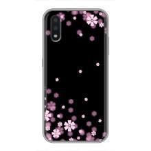 Чохол для Самсунг Галаксі А01 Кор - з принтом (Дизайнерські) (AlphaPrint) (Квіти маленькі)