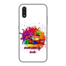 Чохли Амонг Ас для Samsung Galaxy A01 Core (AlphaPrint) (Яскравий АмонгАс)