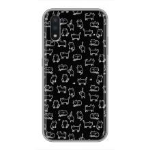 Чохол з принтом для Samsung Galaxy A01 Core (AlphaPrint) Модні коти (Маленькі котики)