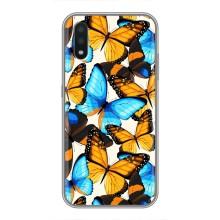 Чохол з принтом для Самсунг Галаксі А01 Кор - (Прикольні) (AlphaPrint) (Яскраві метелики)