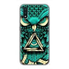 Чехол с птицами на Samsung Galaxy A01 Core (VPrint) (Сова с глазом)