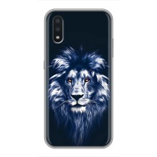 Чехол со Львом для Samsung Galaxy A01 Core (VPrint) (Синий Лев)