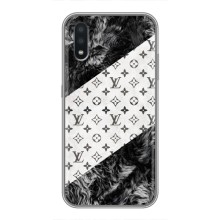 Чехол Стиль Louis Vuitton на Samsung Galaxy A01 Core (LV на белом)