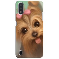 Чехол (ТПУ) Милые собачки для Samsung Galaxy A01 Core (Йоршенский терьер)