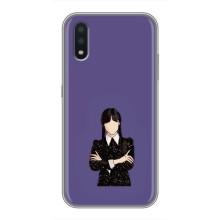 Чохли Венсдей на Samsung Galaxy A01 Core Уенсдей (AlphaPrint) (Венздей у чорному)