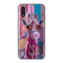 Чохол з принтом стильні тварини для Самсунг Галаксі А01 Кор – Стильна жирафа