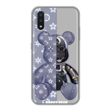 Силиконовый чехол для Samsung Galaxy A01 Core (Медведь Louis Vuitton)