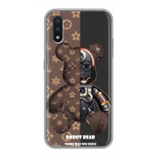 Силиконовый чехол для Samsung Galaxy A01 Core (Медмедь Луи Виттон)