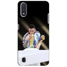 Чехлы Лео Месси Аргентина для Samsung Galaxy A01 (Кубок Мира)