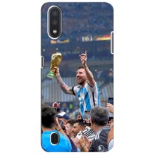 Чехлы Лео Месси Аргентина для Samsung Galaxy A01 (Месси король)