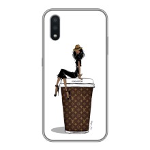 Чехлы Луи Витон для Samsung Galaxy A01 (AlphaPrint - LOUIS VUITTON) (кофе LOUIS VUITTON)