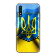 Чохол з картинкою (Патріотичний ГЕРБ) на Samsung Galaxy A01 (Герб і Прапор України)