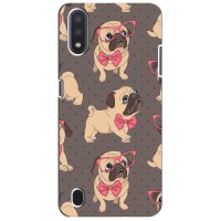 Чехол (ТПУ) Милые собачки для Samsung Galaxy A01 – Собачки Мопсики