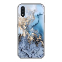 Мраморный чехол на Samsung Galaxy A01 (VPrint) (Нежный мрамор)
