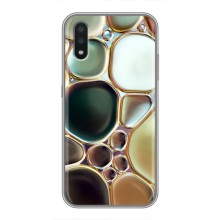 Мраморный чехол на Samsung Galaxy A01 (VPrint) (Радужный Мрамор)