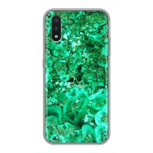 Мраморный чехол на Samsung Galaxy A01 (VPrint) (Салатный Мрамор)