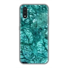 Мраморный чехол на Samsung Galaxy A01 (VPrint) (Зеленый мрамор)