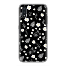 Чохли з тематикою "КВІТИ" на Samsung Galaxy A01 (цвітіння на чорному)