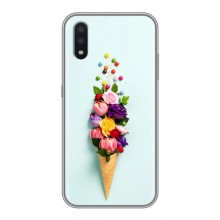 Чохли з тематикою "КВІТИ" на Samsung Galaxy A01 (Квітка-морозиво)