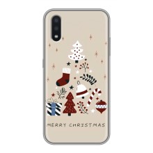 Різдвяні Чохли для Samsung Galaxy A01 (VPrint) (Merry Christmas)