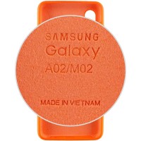 Чохол Silicone Cover Full Protective (AA) для Samsung Galaxy A02 – Помаранчевий