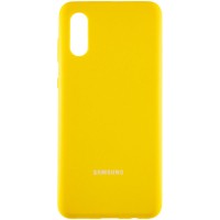 Чехол Silicone Cover Full Protective (AA) для Samsung Galaxy A02 – Желтый