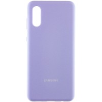 Чохол Silicone Cover Full Protective (AA) для Samsung Galaxy A02 – Бузковий