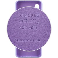 Чехол Silicone Cover Full Protective (AA) для Samsung Galaxy A02 – Сиреневый