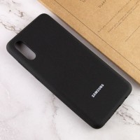 Чохол Silicone Cover Full Protective (AA) для Samsung Galaxy A02 – Чорний