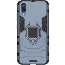 Ударопрочный чехол Transformer Ring for Magnet для Samsung Galaxy A02 – Серый