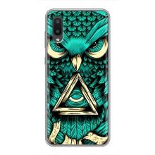 Чохли з принтом СОВИ для Samsung Galaxy A02 – Зелена сова