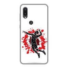 Чохли з прінтом Спортивна тематика для Samsung Galaxy A02 (Волейболіст)