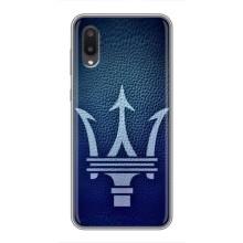 Чехлы с тематикой "Крутые машины" на Samsung Galaxy A02 – Лого Maserati