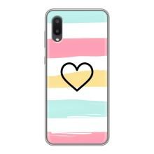 Чехлы с тематикой "Маленькие Сердечки" на Samsung Galaxy A02 (Красивое сердечко)
