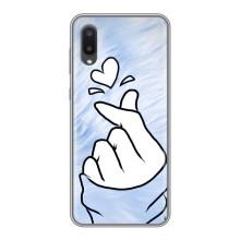 Чехлы (Знак сердечка) на Samsung Galaxy A02 – Сердечка знак