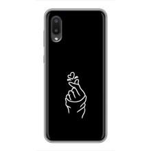 Чехлы (Знак сердечка) на Samsung Galaxy A02 – Знак Сердечка