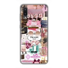 Чохол (Dior, Prada, YSL, Chanel) для Samsung Galaxy A02 (Брендb)