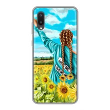 Чехол для Патриота Украины Samsung Galaxy A02 - (AlphaPrint) (Украиночка)