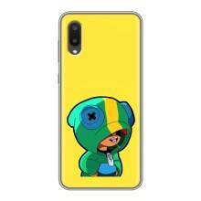 Чехол Бравл Старс для Samsung Galaxy A02 – Леон (LEON)
