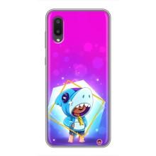 Чехол Бравл Старс для Samsung Galaxy A02 – Леон в костюме Акулы