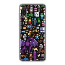 Чехол майнкрафт для Samsung Galaxy A02 – Все персонажи