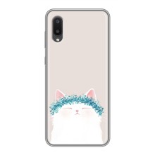 Чехол на тематику: Коты для Samsung Galaxy A02 (Белый котик)