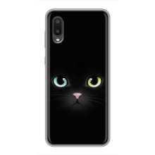 Чехол на тематику: Коты для Samsung Galaxy A02 (Черный Котик)
