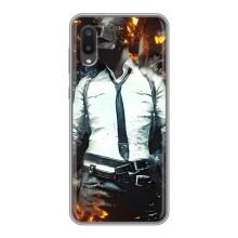 Силиконовый чехол с картинкой "Герой Pubg" на Samsung Galaxy A02 – Man Пубг
