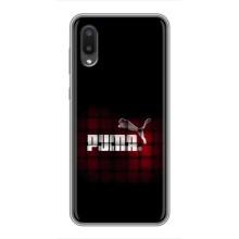 Чехол с Брендами одежды на Самсунг А02 – PUMA стиль