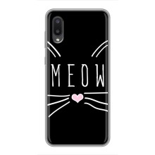 Бампер с изображением Котиков для Самсунг А02 (КОТИК MEOW)