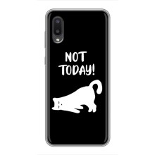 Бампер с изображением Котиков для Самсунг А02 (Not Today)