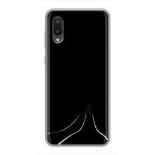Чехол с картинками на черном фоне для Samsung Galaxy A02 – Дорога